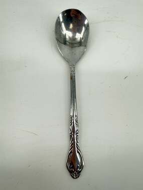 Vintage National Korea Place Spoon Oval Soup Spoon Ornate Replacement Flatware